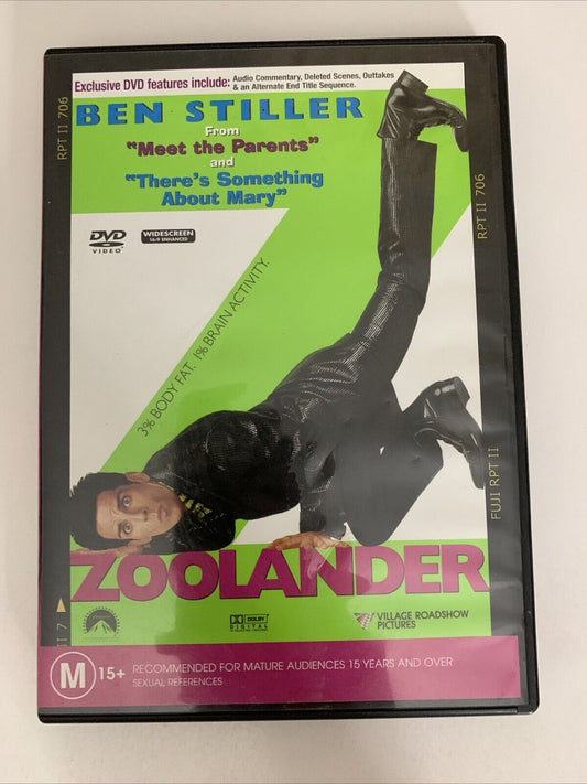 Zoolander (DVD, 2001) Owen Wilson, Ben Stiller, Will Ferrell Region 4