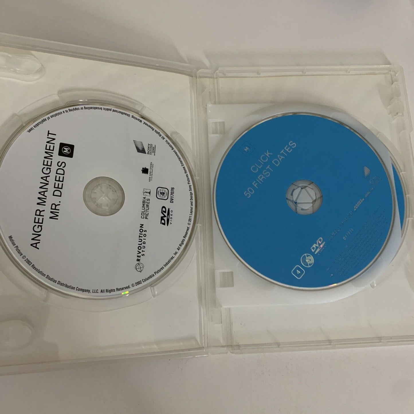 50 First Dates / Anger Management / Big Daddy / Click / Mr Deeds  (DVD) Region 4