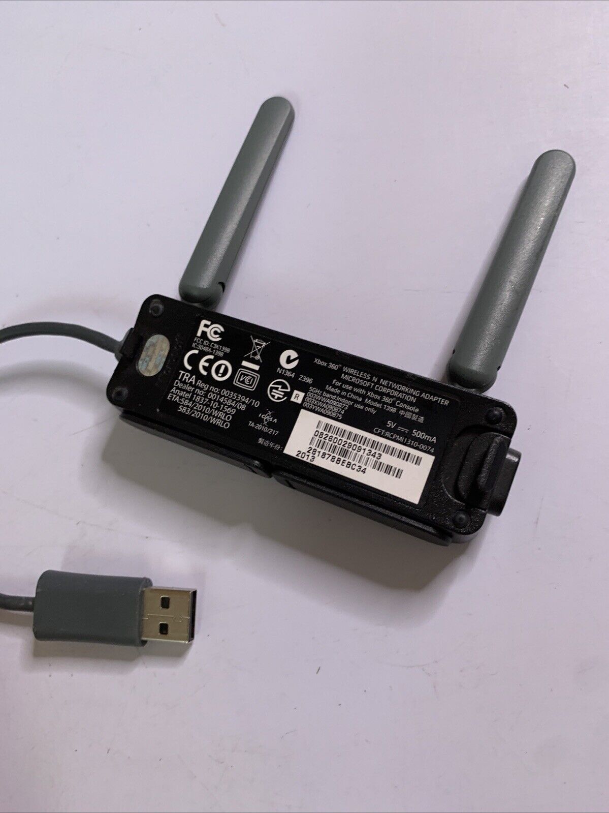 Official Microsoft Xbox 360 WiFi Wireless N Networking Adapter Model 1398