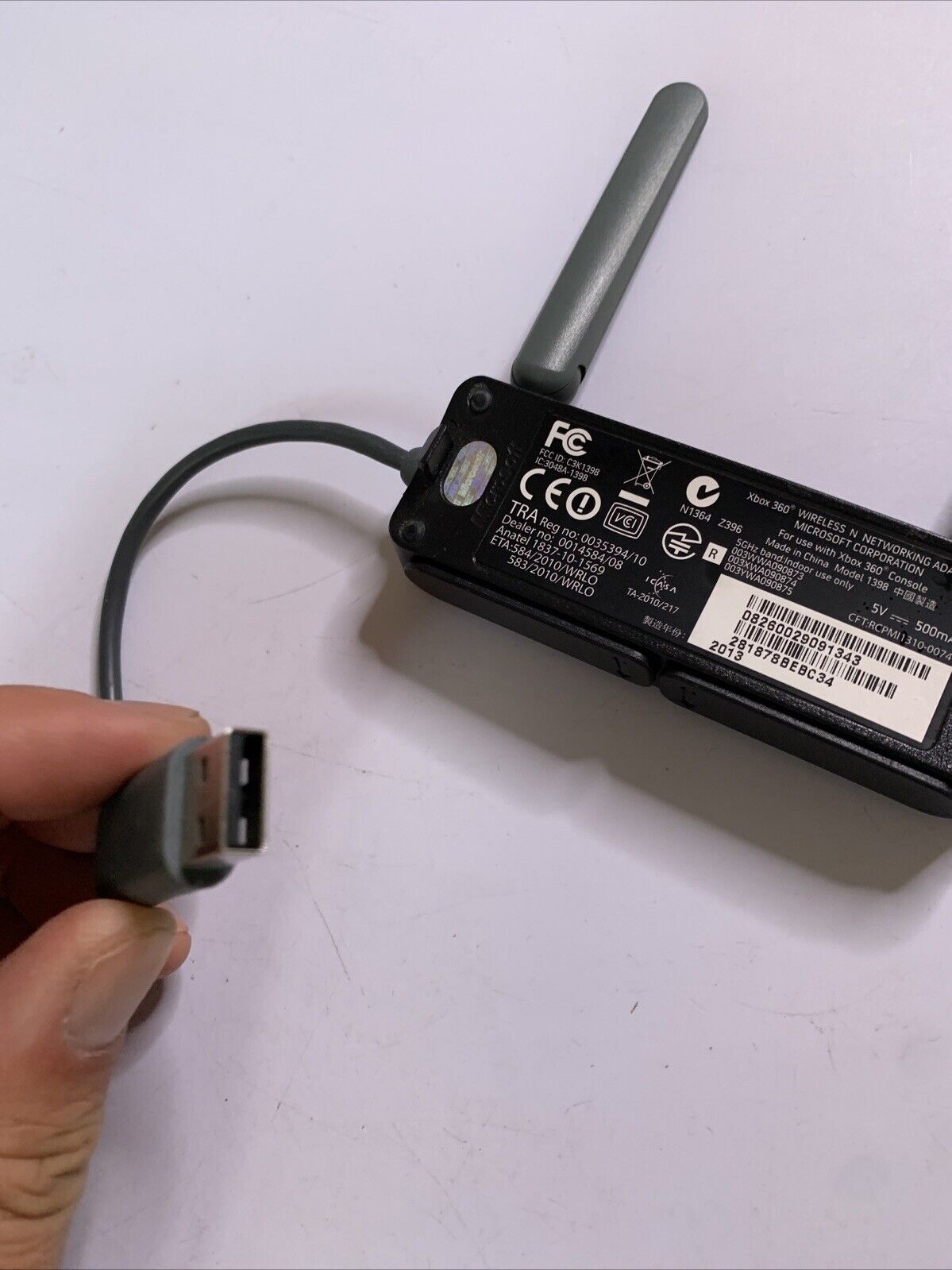 Official Microsoft Xbox 360 WiFi Wireless N Networking Adapter Model 1398