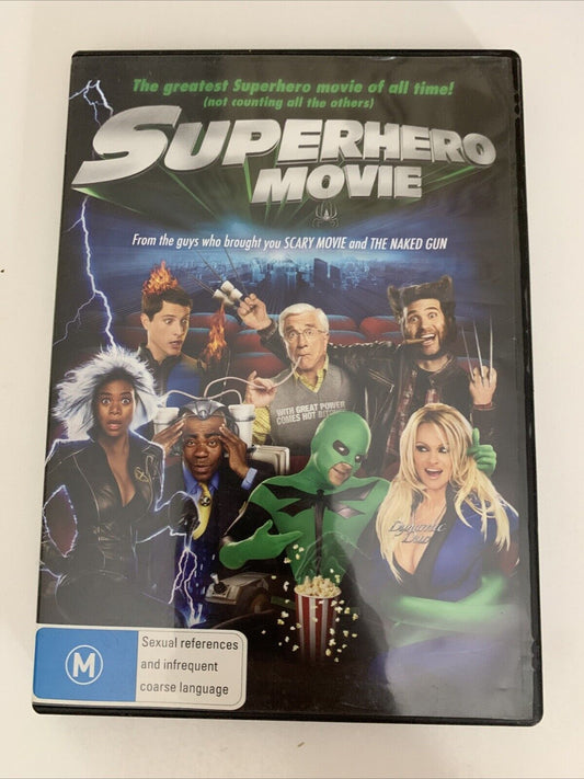 Superhero Movie (DVD, 2008) Leslie Nielsen, Drake Bell Comedy Region 4