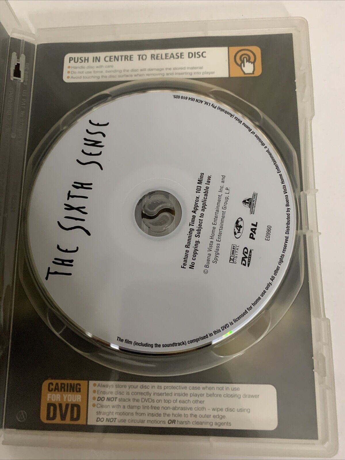 The Sixth Sense (DVD, 1999) Toni Collette, Haley Joel Osment, Bruce Willis Reg 4