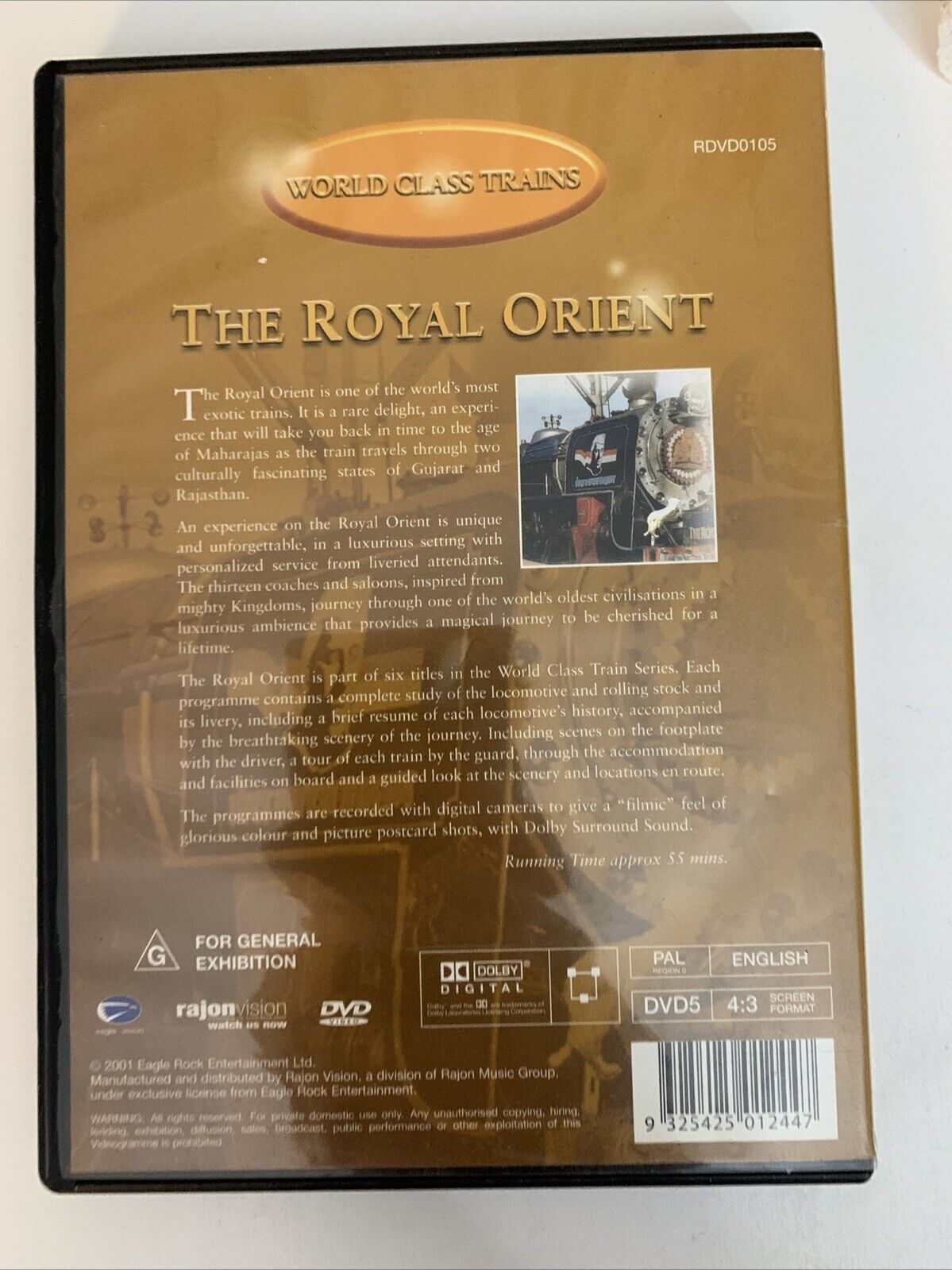 World Class Trains : The Royal Orient (DVD, 2001) All Regions