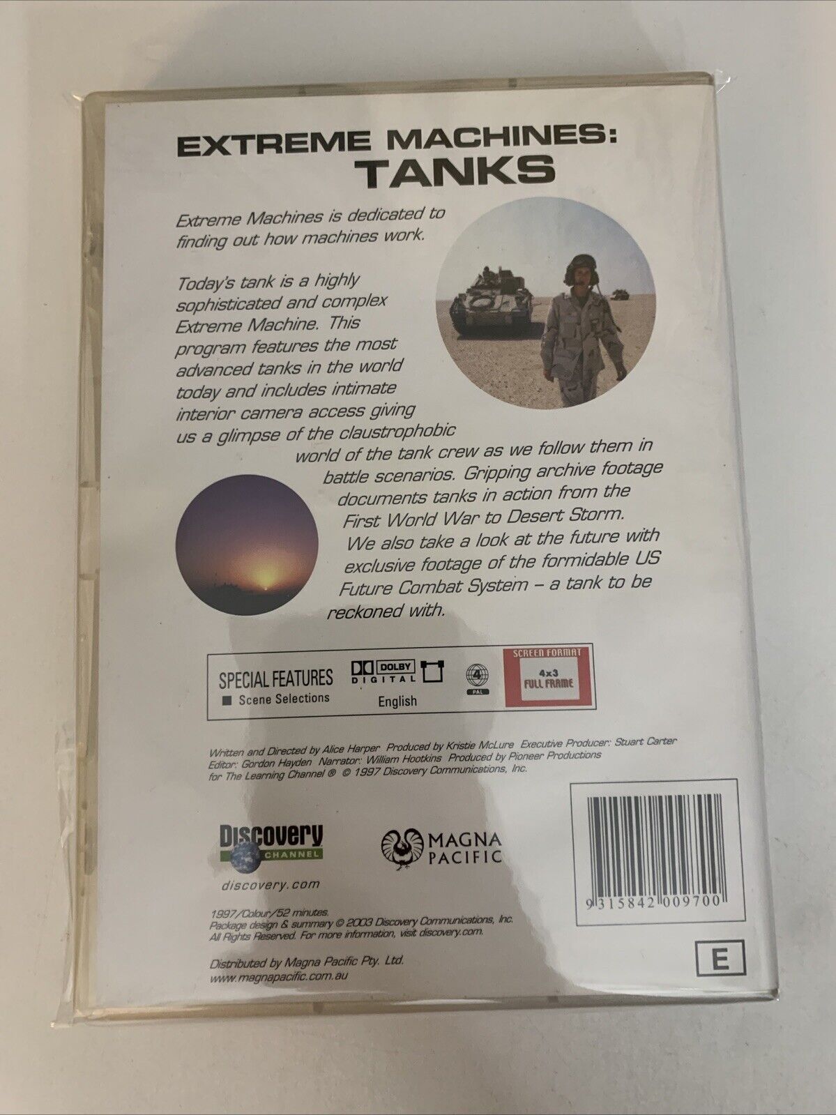 Extreme Machines Tanks (DVD, 2002) Documentary Region 4  NEW