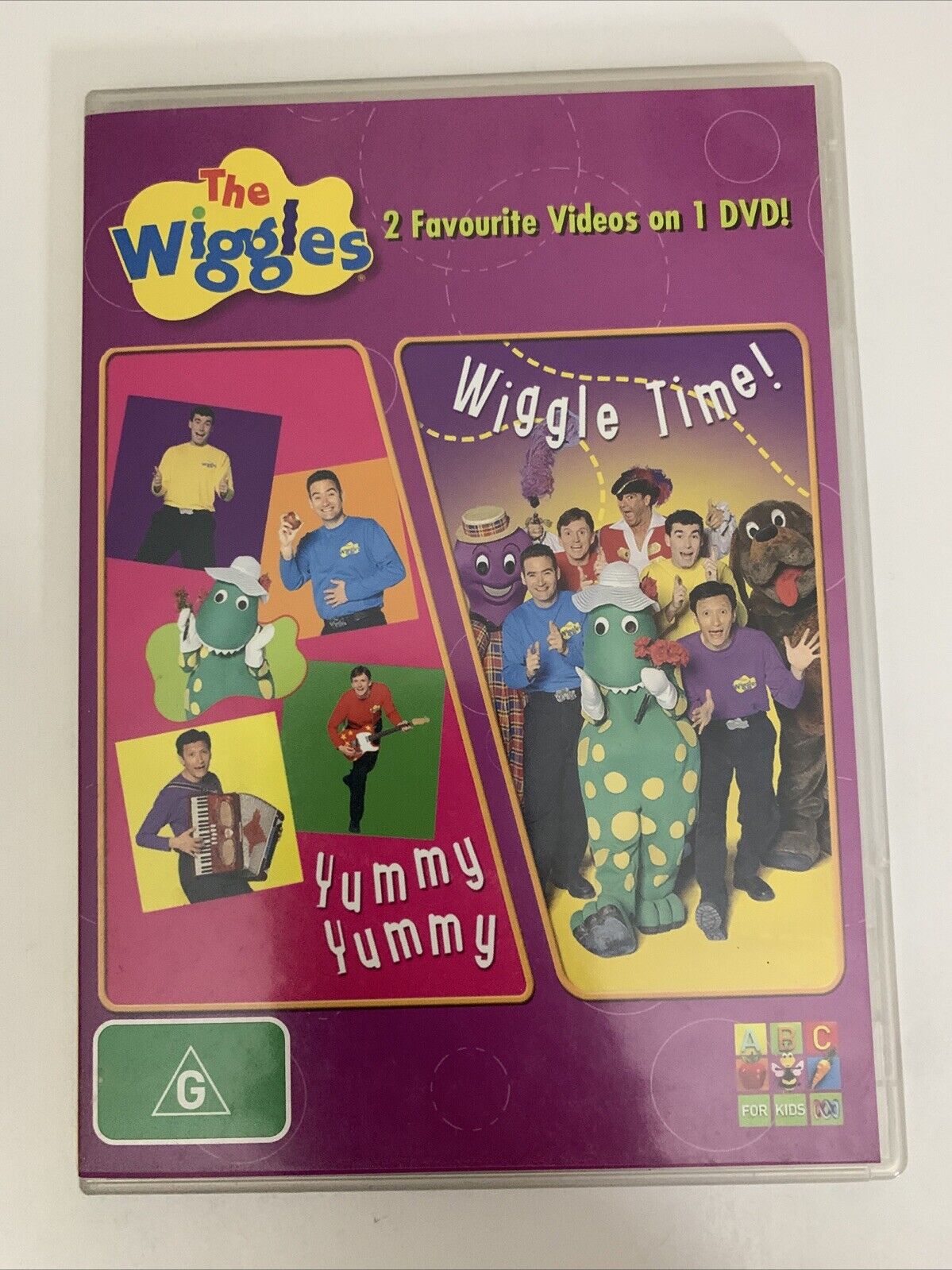 The Wiggles Yummy Yummy / Wiggle Time! (DVD, 1998) Region 4
