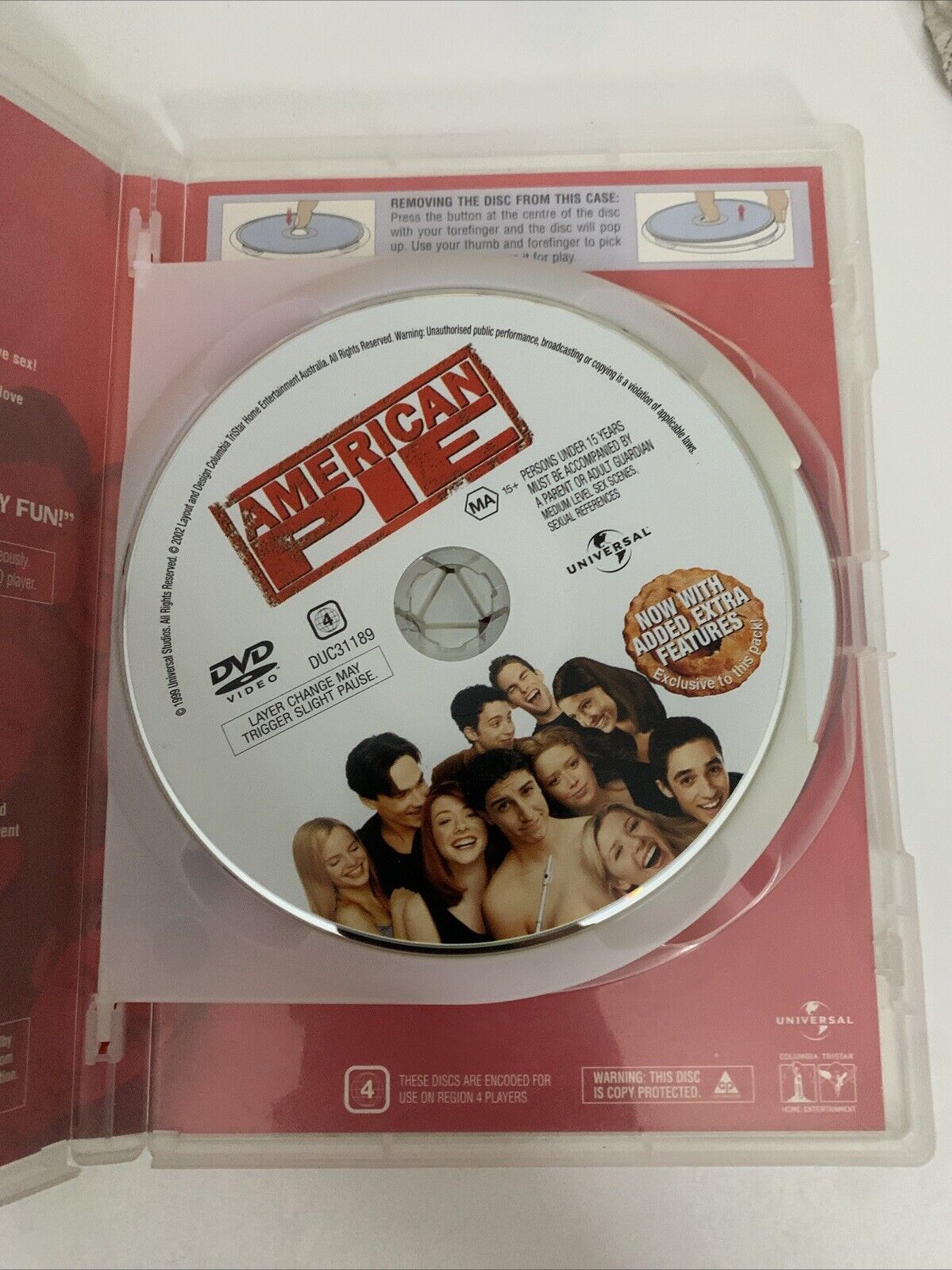 American Pie 1 and 2 Ultimate Collectors Pack (DVD, 2002) Region 4