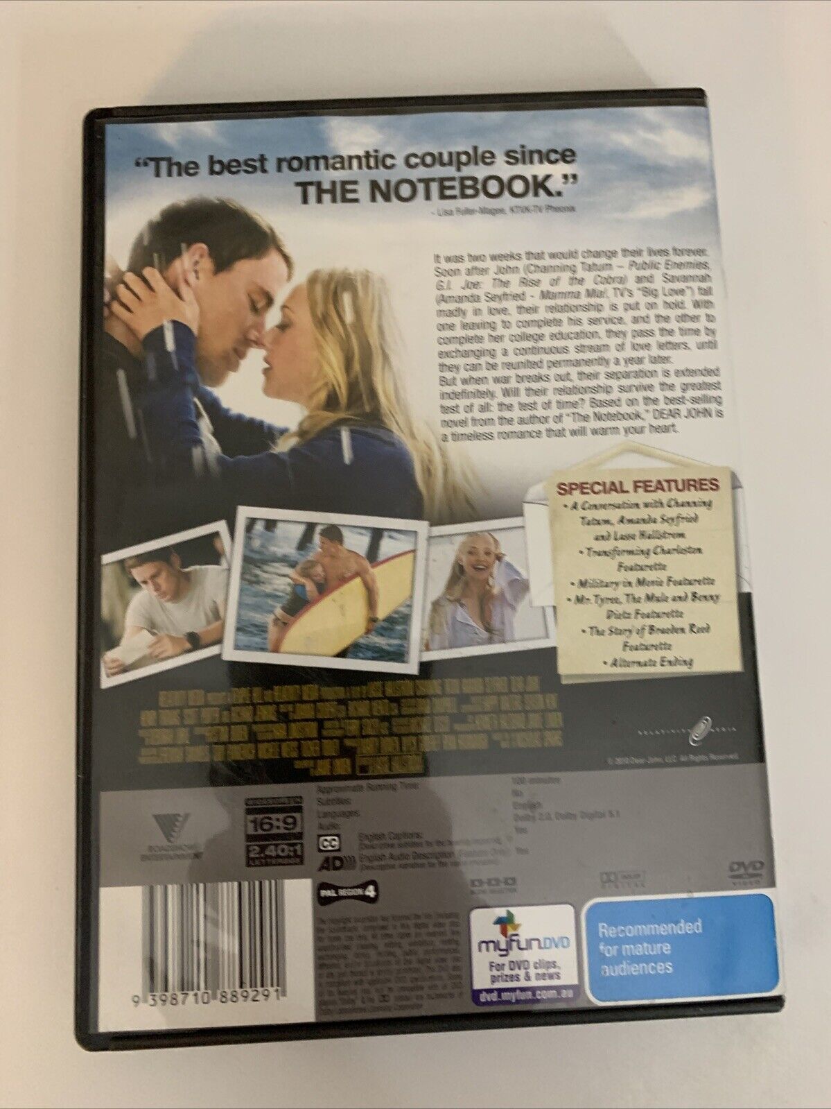 Dear John (DVD, 2010) Channing Tatum, Amanda Seyfried  Region 4