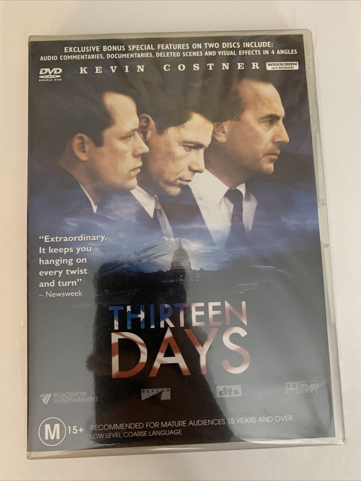 Thirteen Days (DVD, 2000) Dylan Baker, Kevin Costner, Steven Culp Region 4  NEW