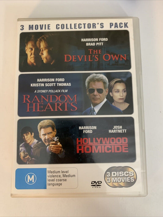 The Devils Own / Random Hearts / Hollywood Homicide (DVD) Harrison Ford Region 4