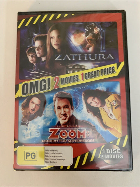 Zathura : A Space Adventure / Zoom : Academy for Superheroes (DVD) Region 4 NEW