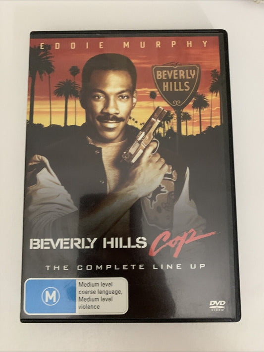 Beverly Hills Cop Trilogy Complete (DVD, 1994, 3-Disc) Eddie Murphy  Region 4