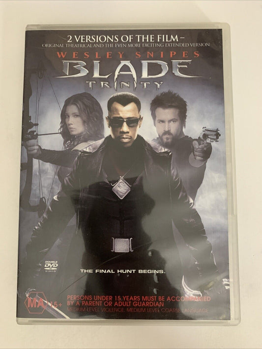 Blade Trinity (DVD, 2004) Wesley Snipes, Jessica Biel  Region 4