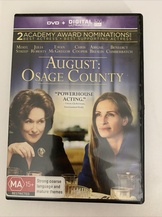 August-Osage County (DVD, 2013) Meryl Streep, Julia Roberts  Region 4