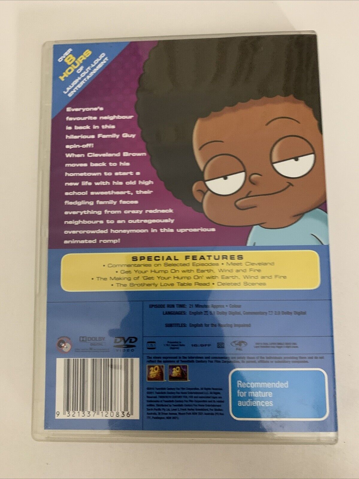 The Cleveland Show : The Complete Season 1 (DVD, 2009) Animation Region 4