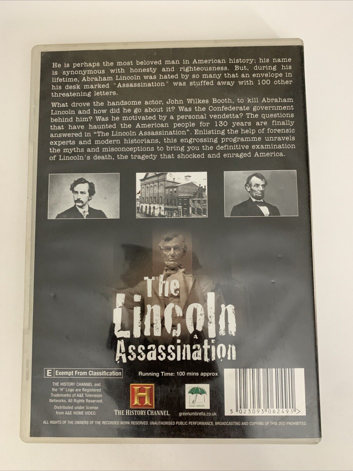 The Lincoln Assassination (DVD) Documentary All Regions
