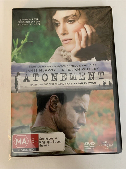 Atonement (DVD, 2007) Keira Knightley, James McAvoy Region 4  NEW