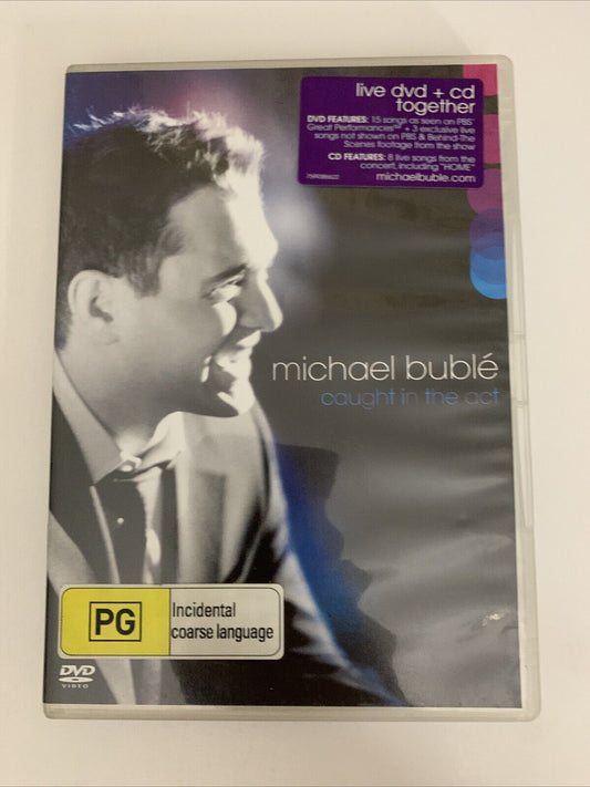 Michael Bublé Caught In The Act (DVD + CD, 2005) Region 4 &2