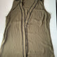 Portmans Vest Women's Shirt Sleeveless Khaki Polyester Size 8 Medium