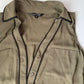 Portmans Vest Women's Shirt Sleeveless Khaki Polyester Size 8 Medium