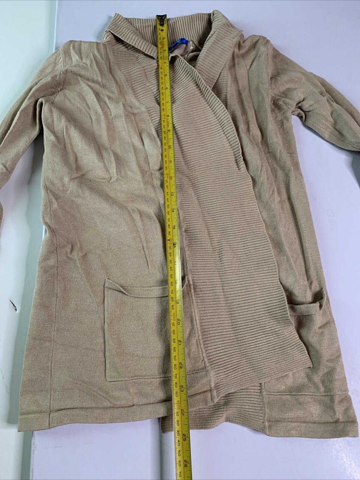 Valleygirl Beige Cardigan Top Women's Small