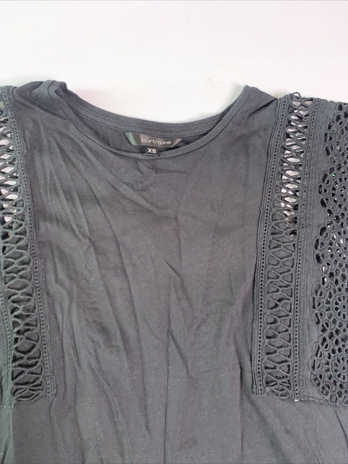 Portmans XS Black Sleeveless Top Womens