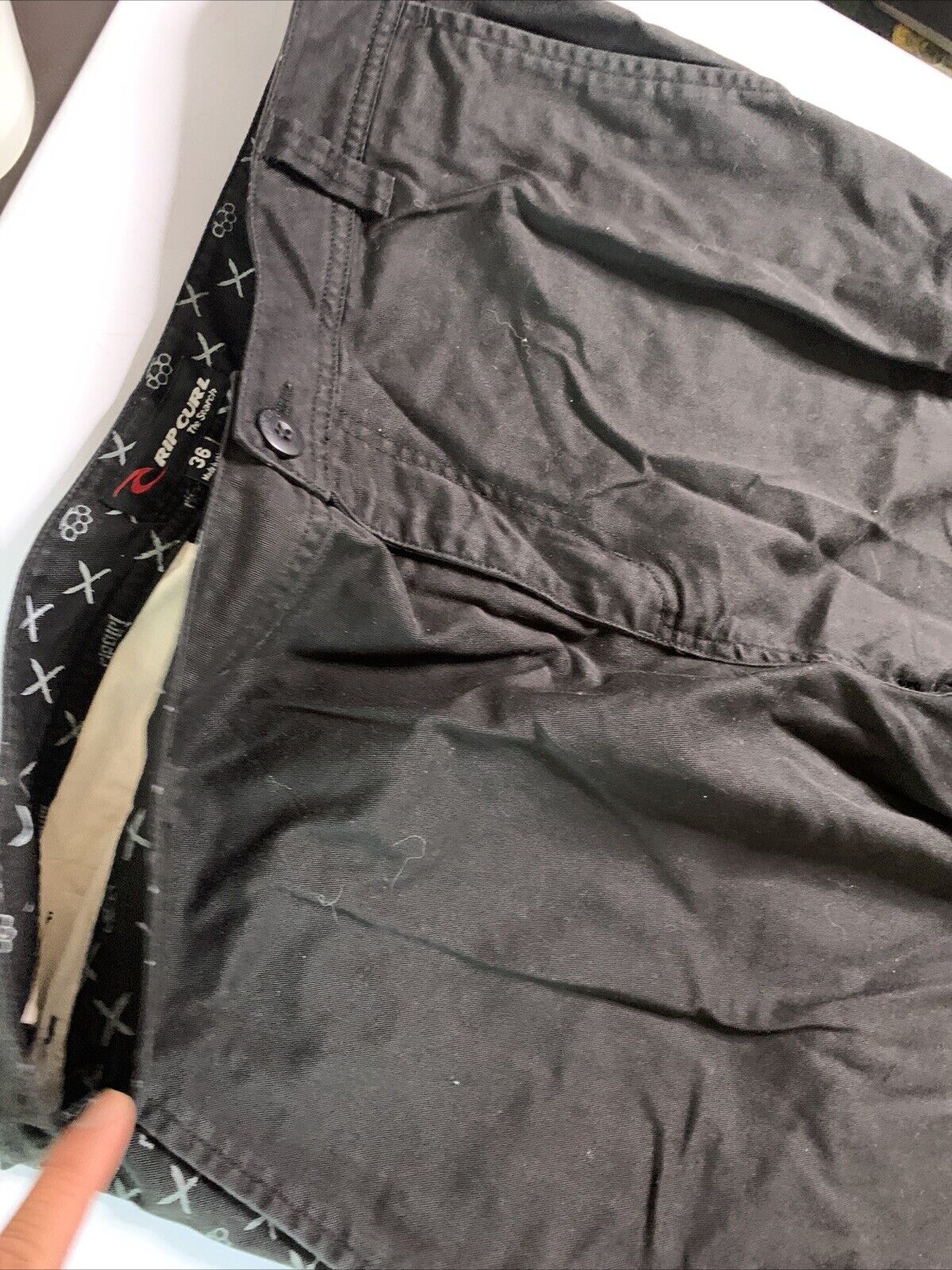 Rip Curl Black Casual Trousers Pants Size 36 Mens