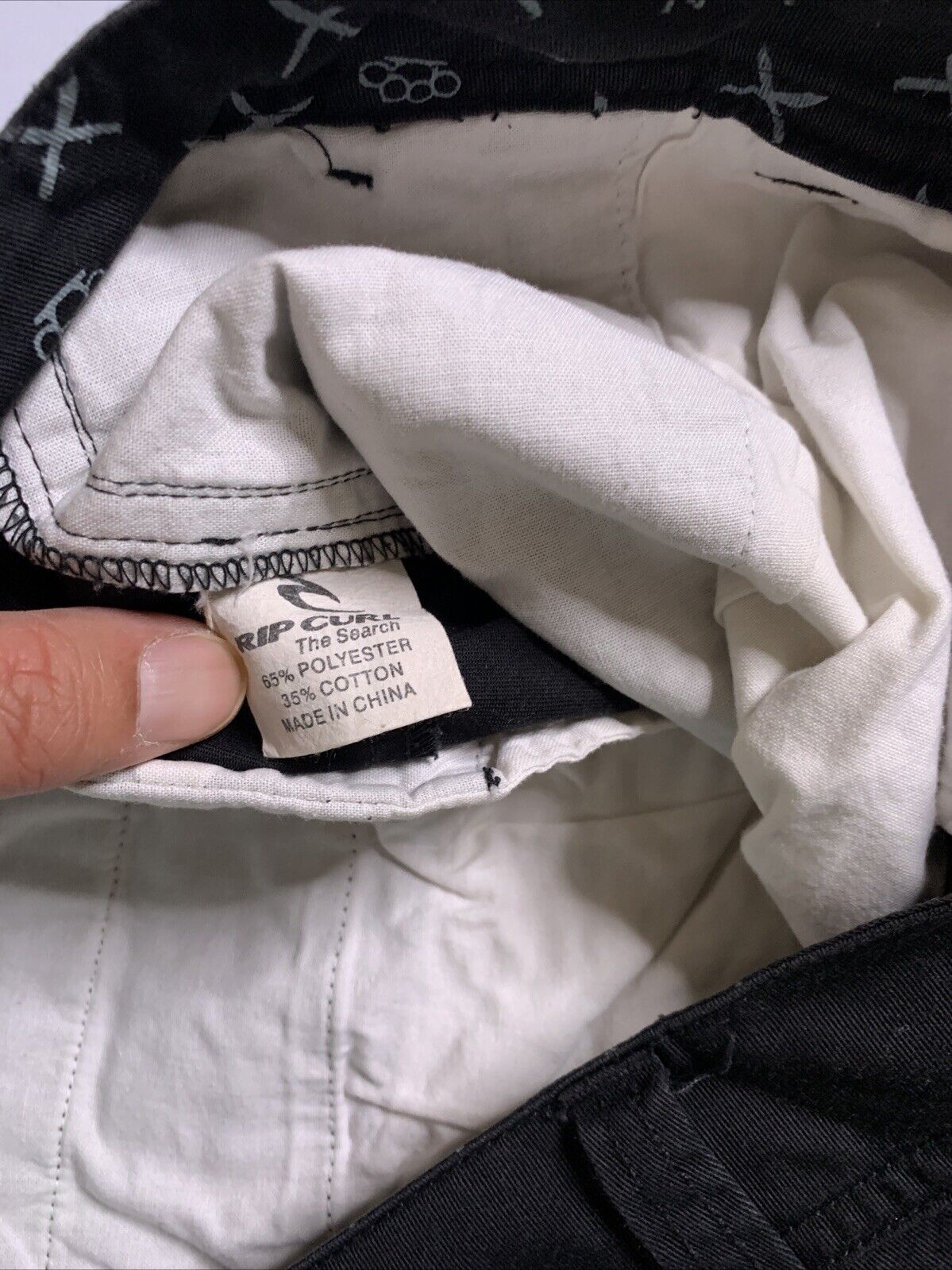 Rip Curl Black Casual Trousers Pants Size 36 Mens