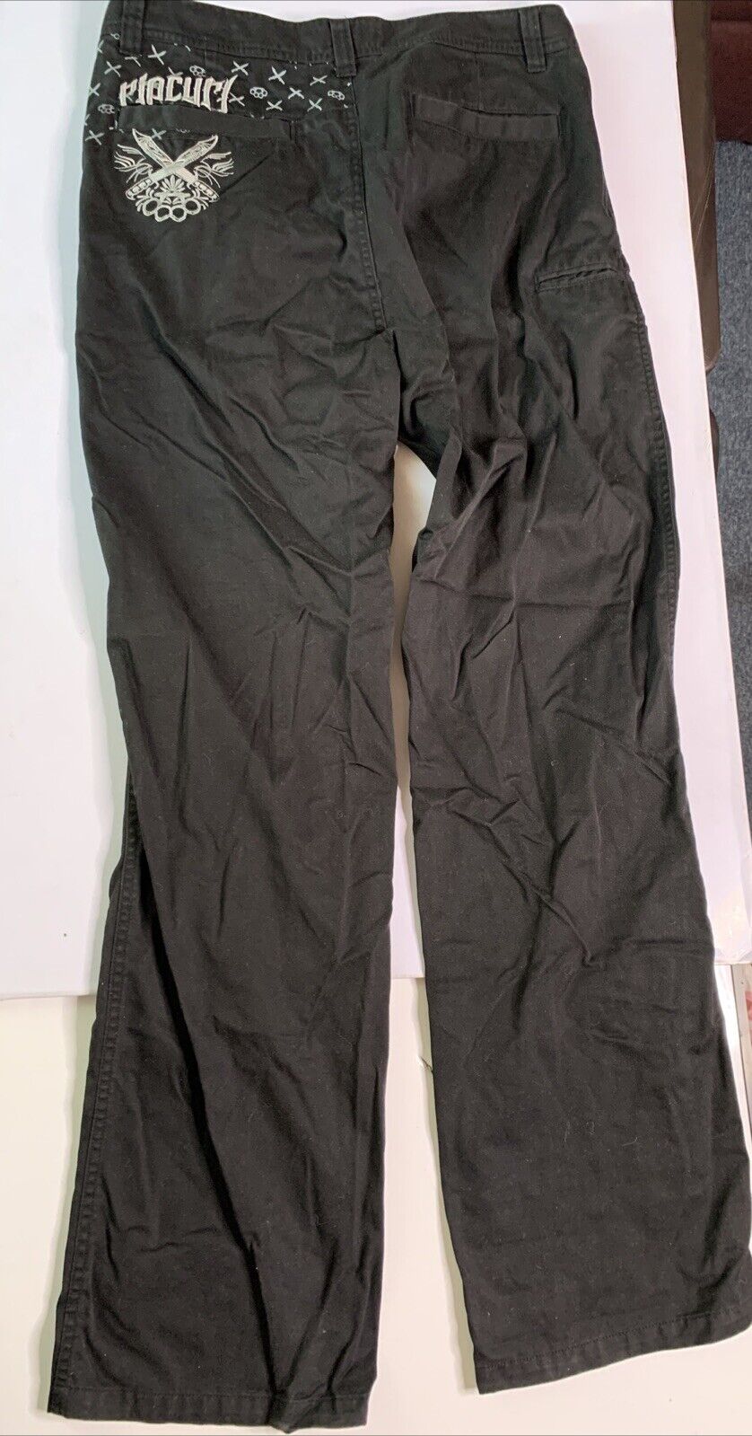 Rip Curl Black Casual Trousers Pants Size 36 Mens