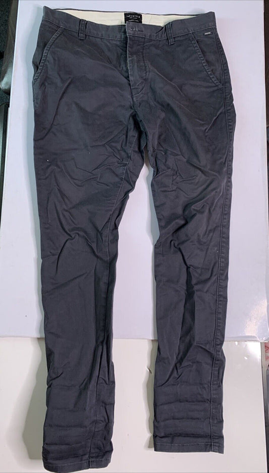 Industrie Navy Pants Casual Cotton Size 32 Blue