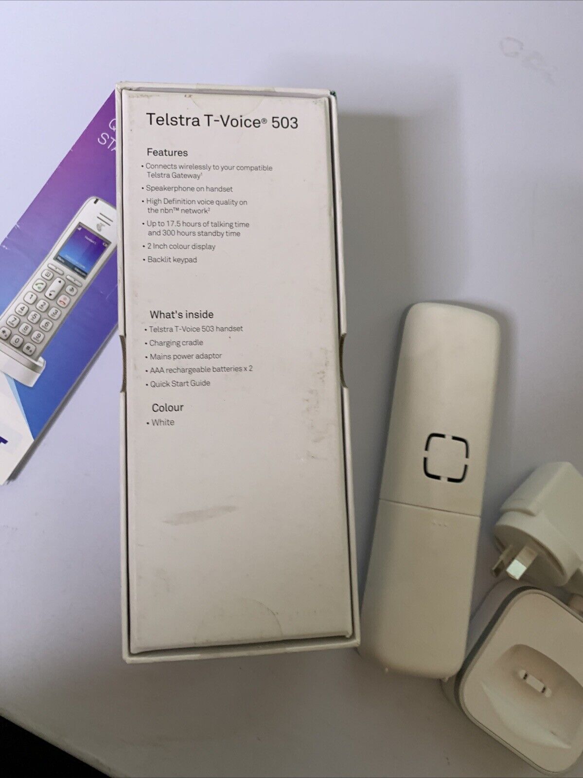 Telstra T-Voice 503 Handset Wireless Home Phone Handset For NBN