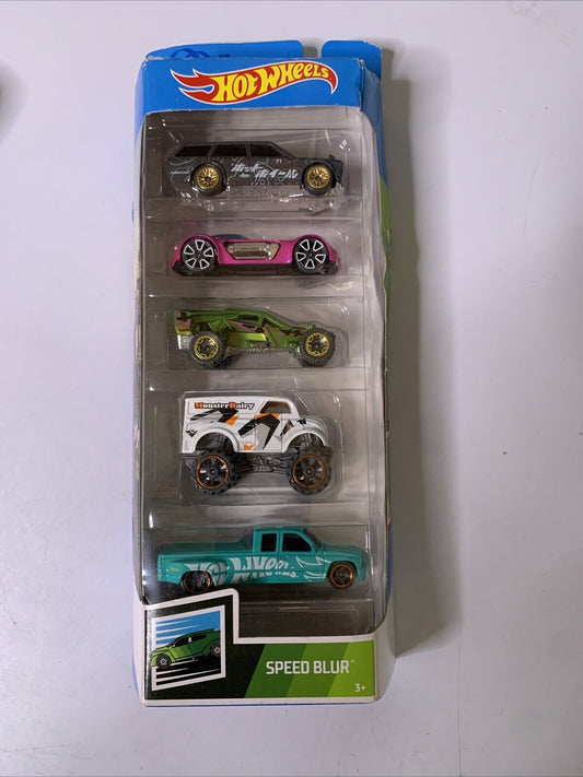 Mattel Hot Wheels 2006 SPEED BLUR 1:64 Scale Off Road Warriors 5 Pack Die Cast