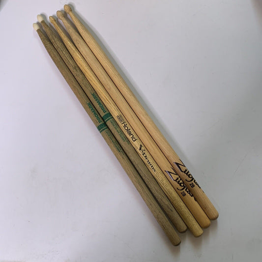 5x Drum sticks Zidjian Roland Promark Drumstick