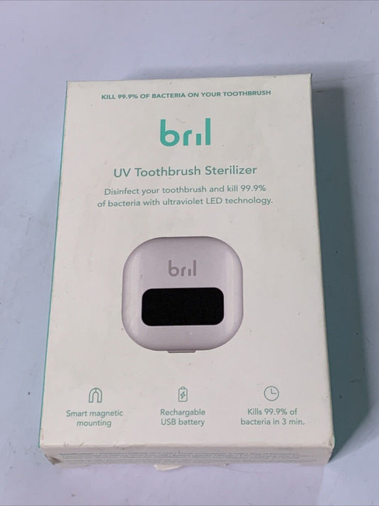 Bril UV-C Toothbrush Cleaner  Portable Brush Cover  Holder  and Travel Case