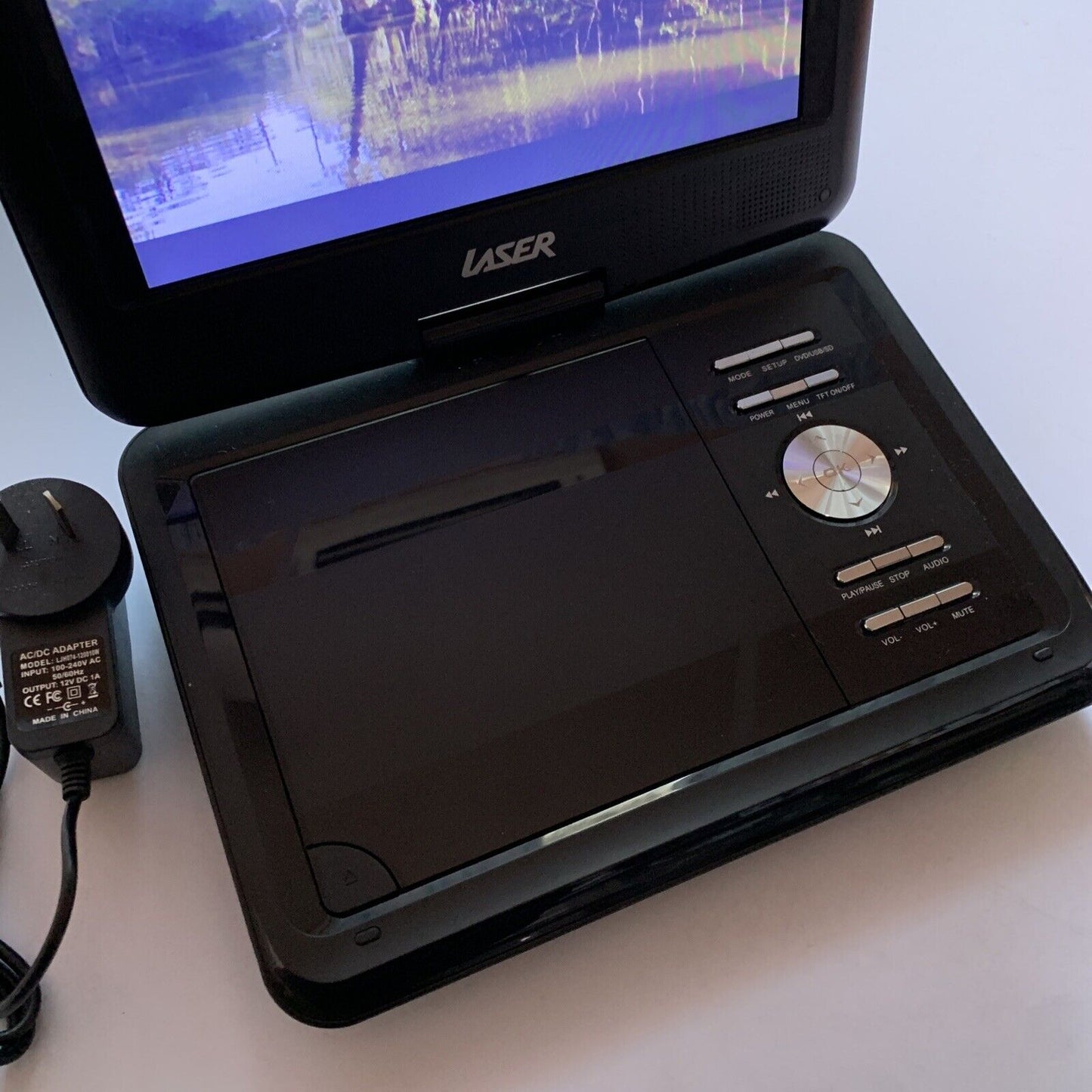 Laser DVD-PT-9C 9" LCD Portable DVD Player All Multi-Region with Power Supply