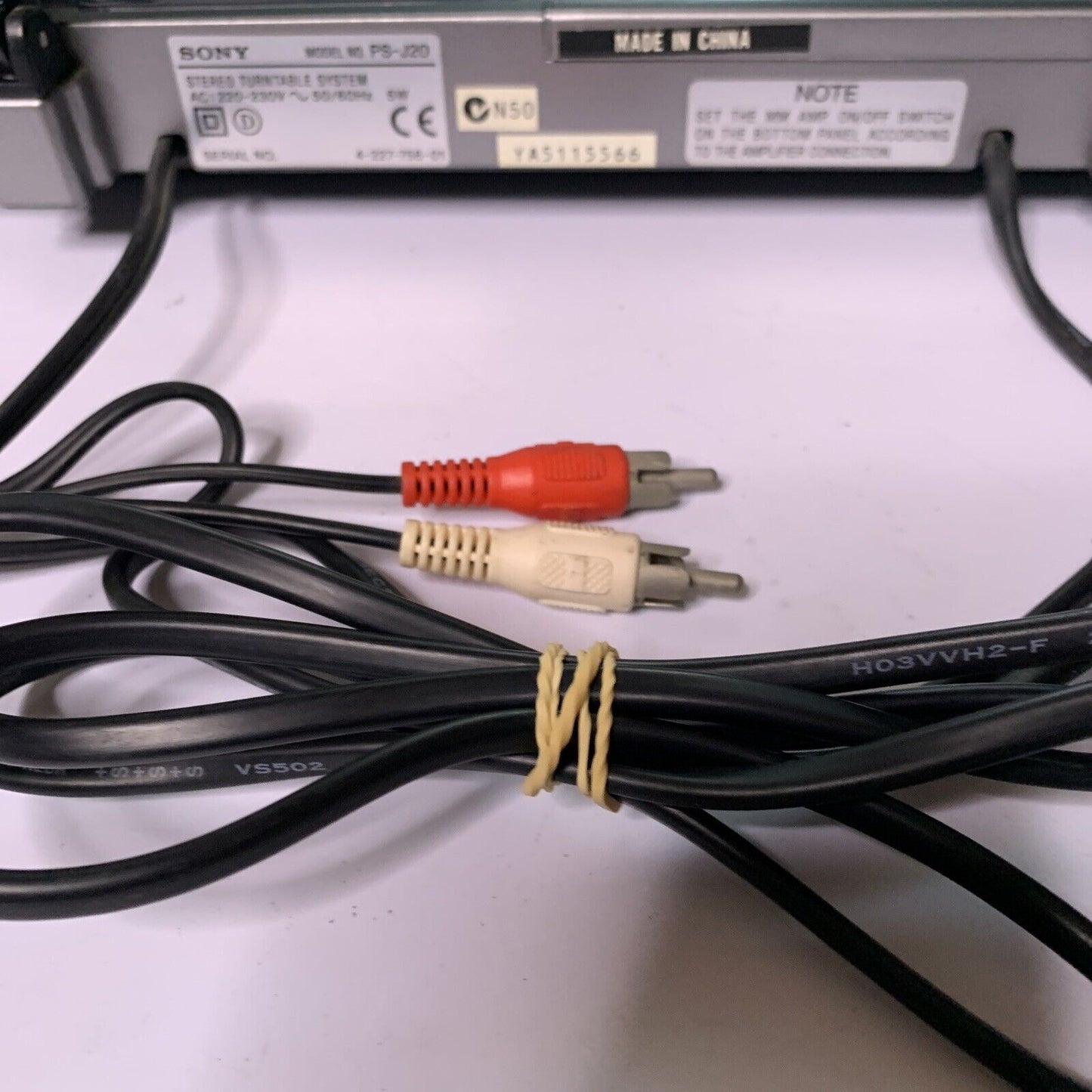 Sony Stereo Turntable System PS-J20 *Doesn't Turn On For Parts Or Repair