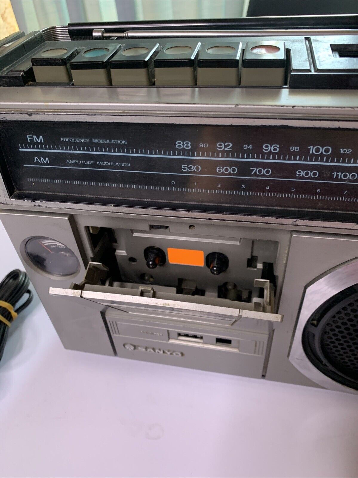 Sanyo M2438F Cassette Recorder Player Radio Boombox Made In Japan