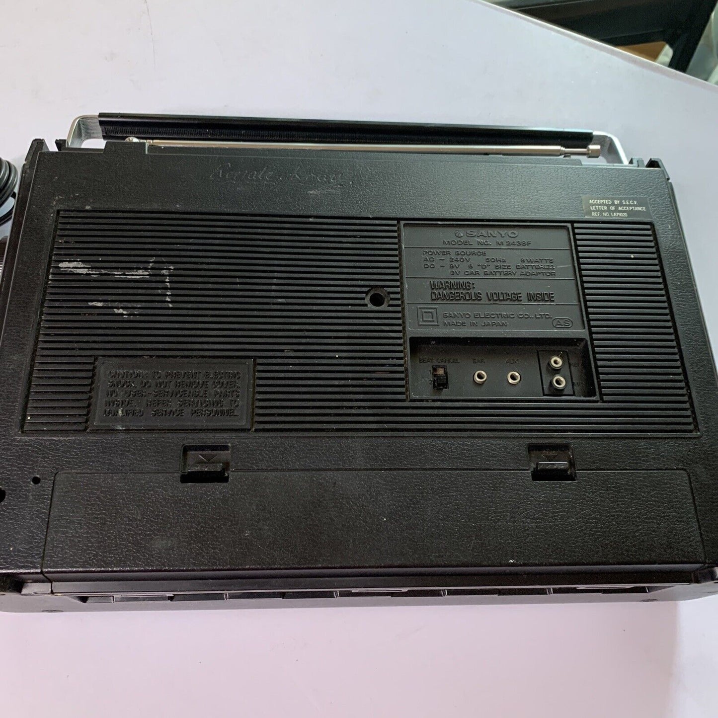 Sanyo M2438F Cassette Recorder Player Radio Boombox Made In Japan