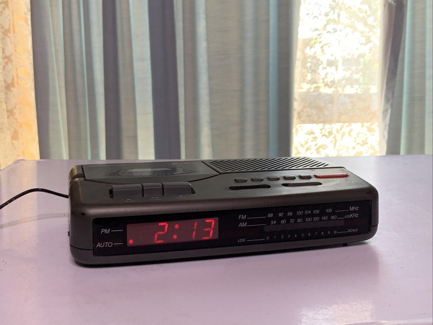 Audiosonic 3 In One Radio Alarm Music Cassette Clock Radio AR-398