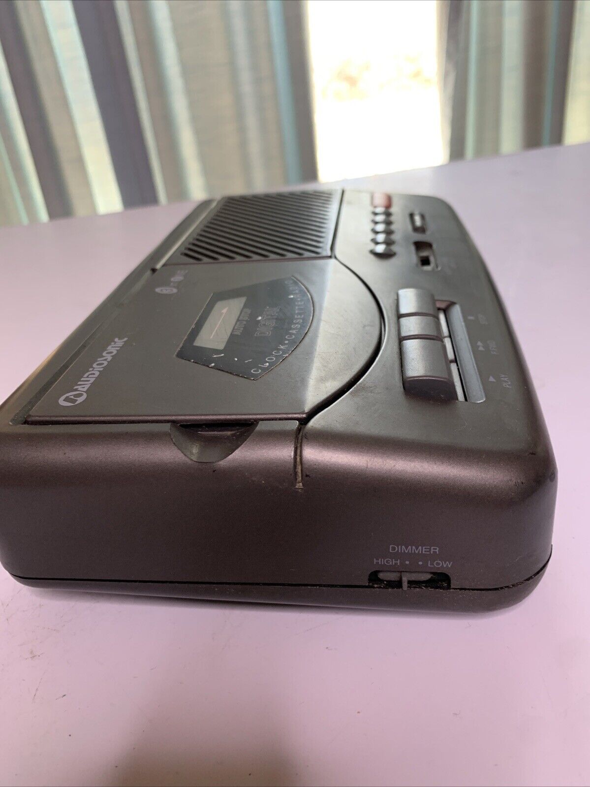 Audiosonic 3 In One Radio Alarm Music Cassette Clock Radio AR-398