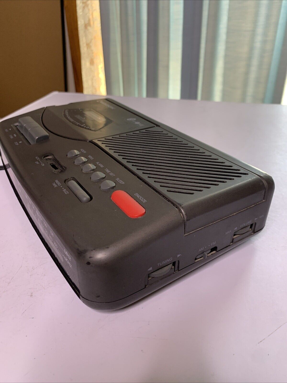 Audiosonic 3 In One Radio Alarm Music Cassette Clock Radio AR-398