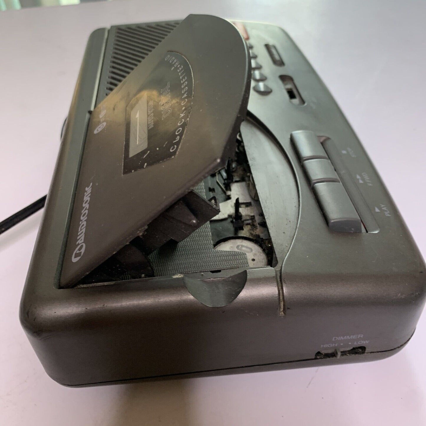 Audiosonic 3 In One Radio Alarm Music Cassette Clock Radio AR-398