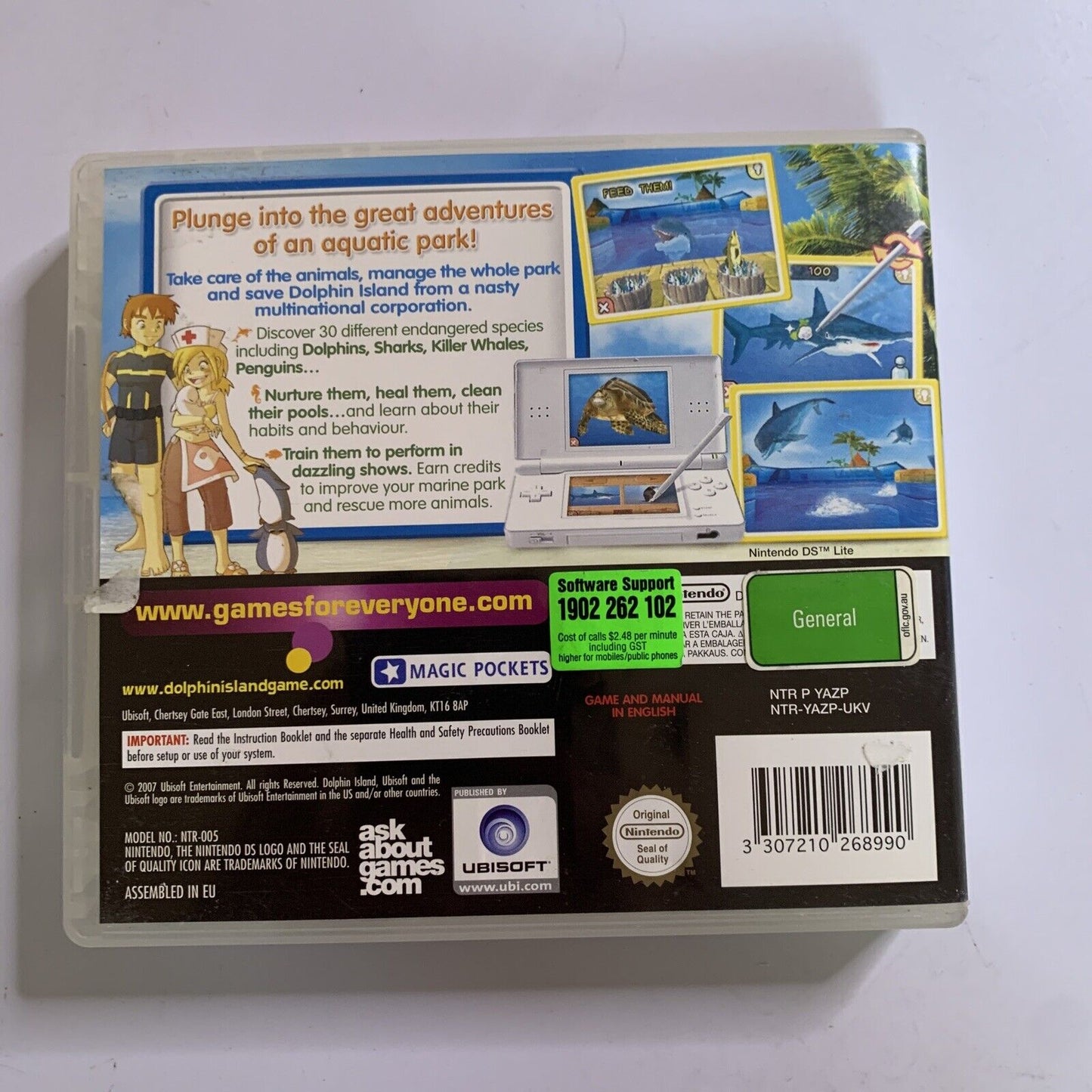 Dolphin Island NDS Nintendo DS Game Complete