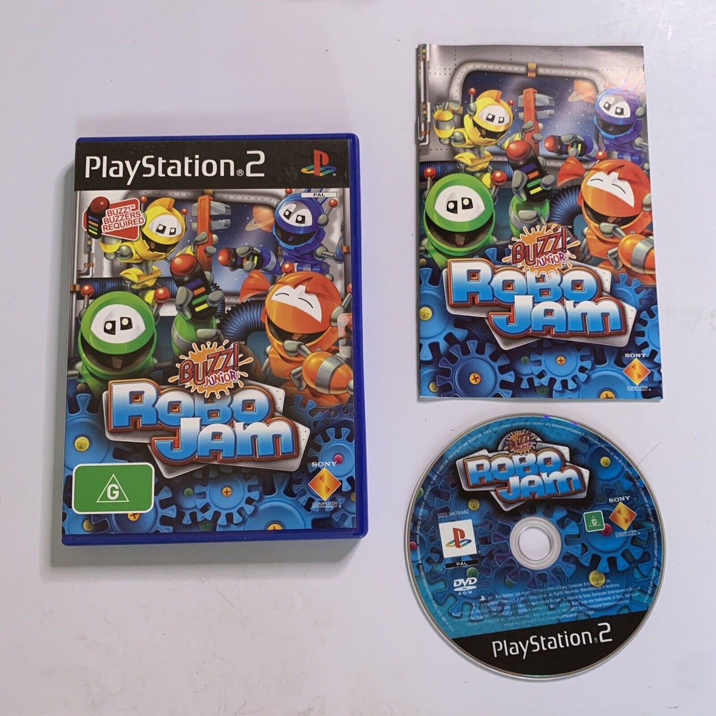 Buzz! Junior: Robo Jam  PS2 PlayStation 2 PAL 2007 Party Buzzer Game Complete