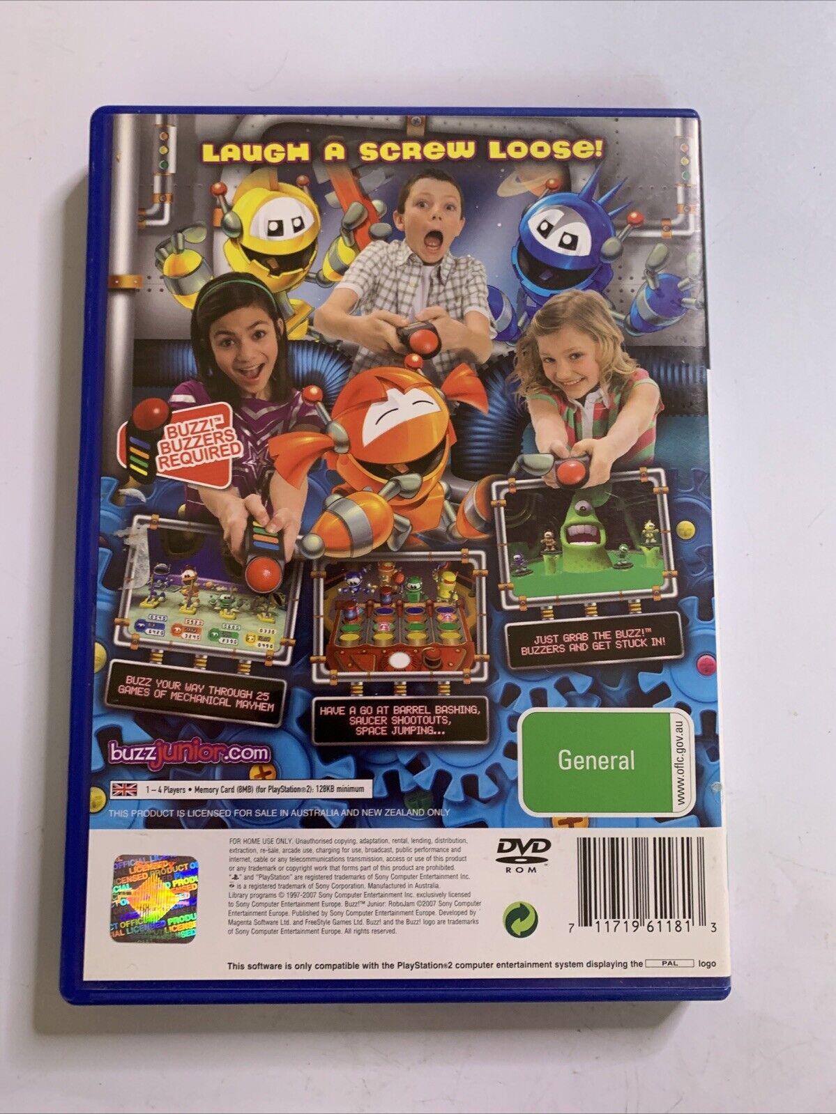 Buzz! Junior: Robo Jam  PS2 PlayStation 2 PAL 2007 Party Buzzer Game Complete