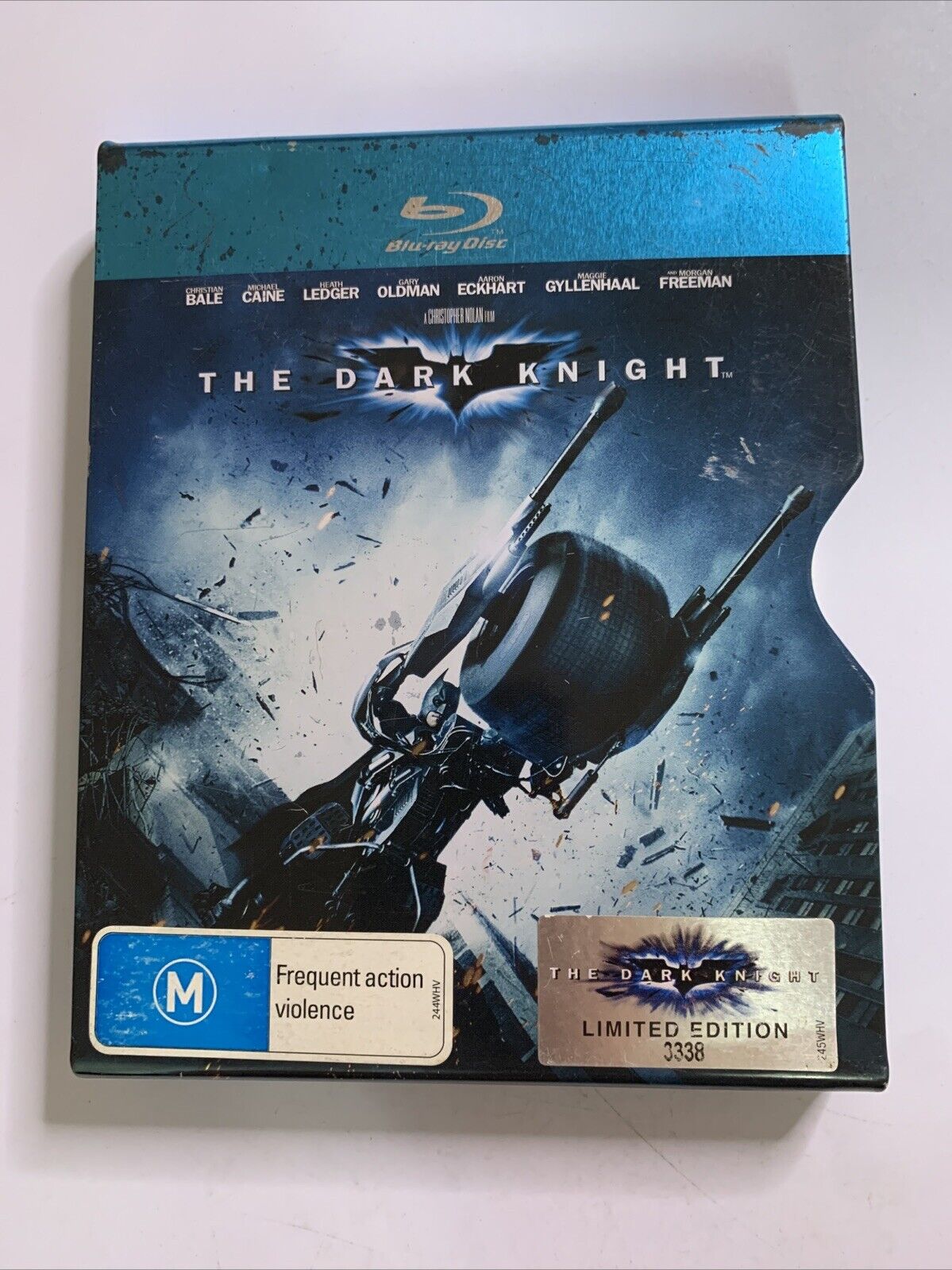 The Dark Knight : Limited Edition Numbered (Blu-ray, 2008) Christian Bale