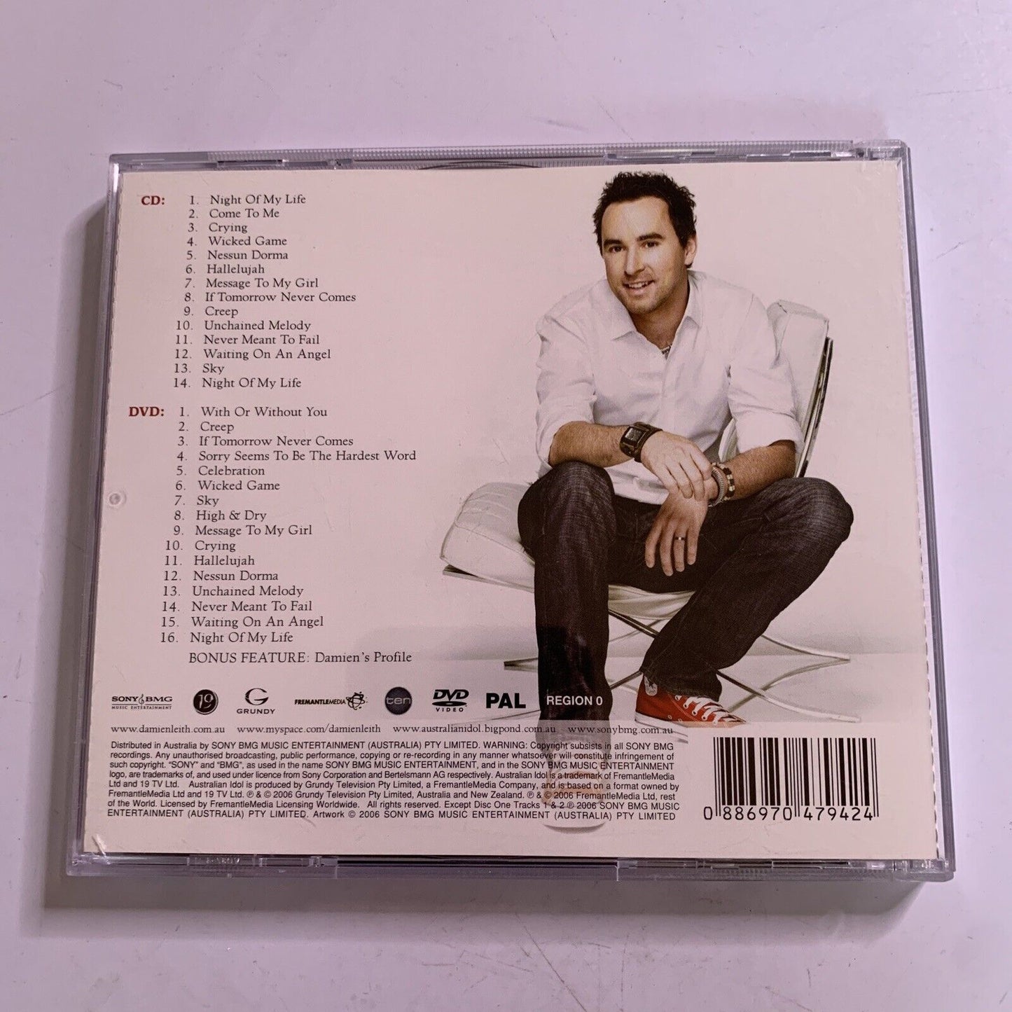 Winner's Journey by Damien Leith (CD + DVD, 2006) Album