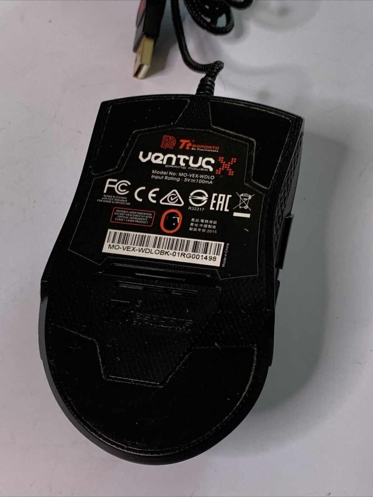 ThermalTake Tt eSPORTS Ventus X Optical RGB Gaming Mouse USB Wired MO-VEX-WDLO