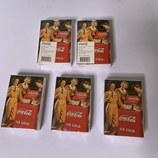5x Coca-Cola Playing Cards 2021 NEW Sealed