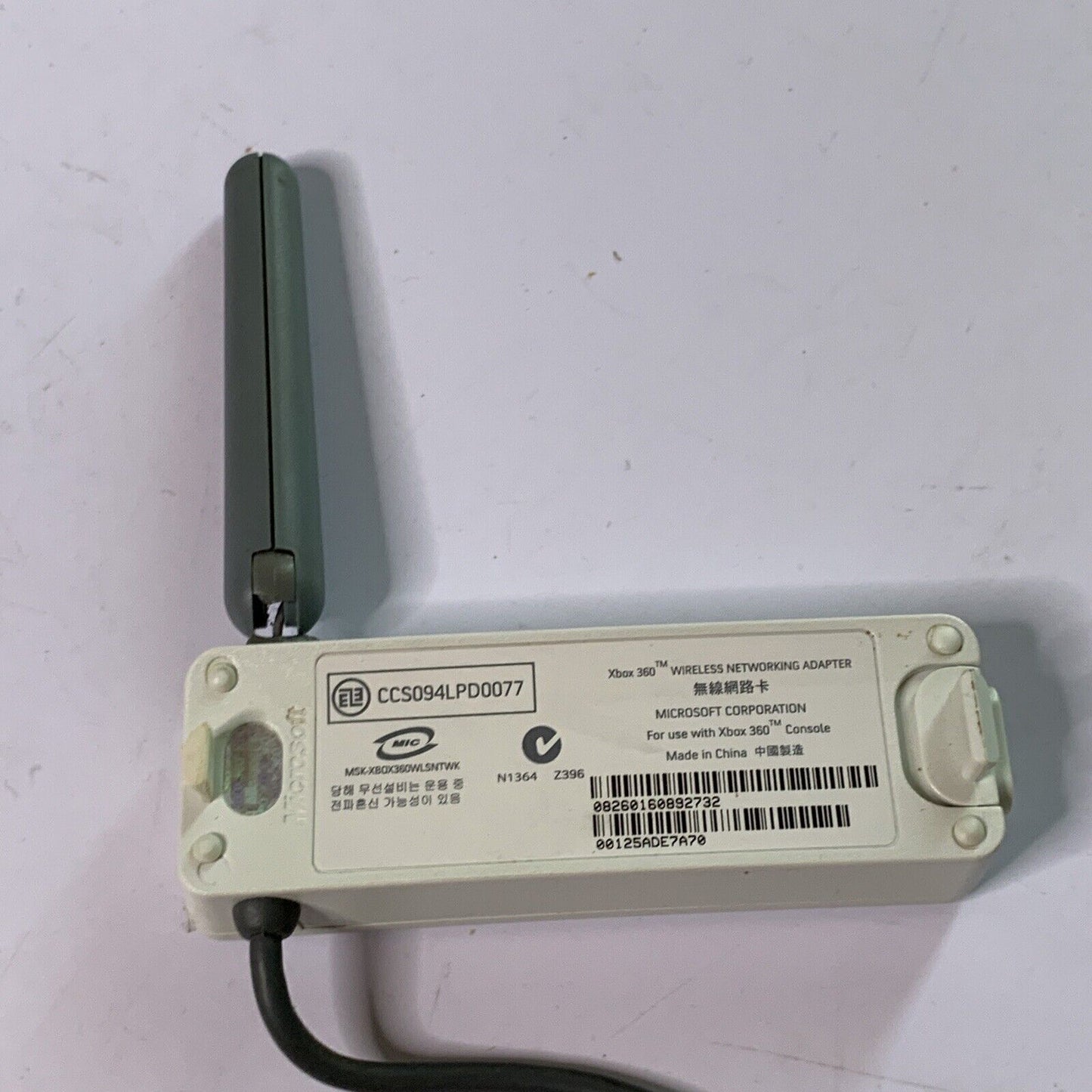 Microsoft Xbox 360 Wireless Networking Adapter *Working But Broken Antenna