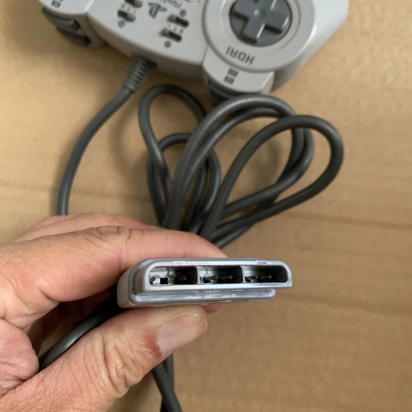 Hori Fighting Commander 10B Controller Pad for Sony PS1 PS2 + Rapid Fire HPS-09